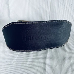 Harbinger 6" Padded Leather Weight Lifting Belt, Size M - Picture 1 of 12