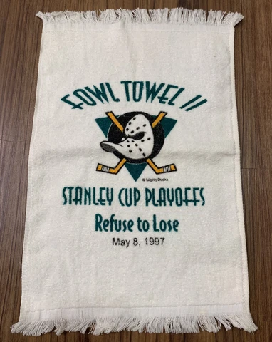 Mighty Ducks of Anaheim Stanley Cup Playoff Fowl Towel II NHL Hockey 90s 1997 Cover