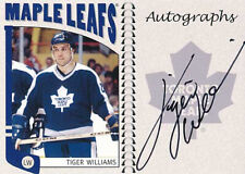 2004-05 ITG Franchises AUTOGRAPHS #TW1 DAVE TIGER WILLIAMS - Toronto Maple Leafs