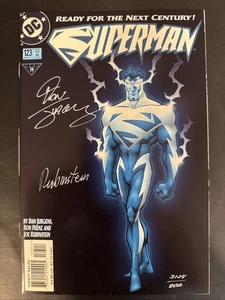 Superman #123 Glow in The Dark Variant 2x SIGNED Dan Jurgens& Joe Rubinstein COA - Picture 1 of 19