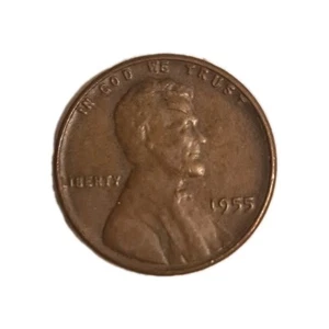 1955 Wheat Penny, No Mint Mark, Errors RARE- See Pictures - Picture 1 of 2