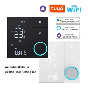 Tuya WiFi Smart Thermostat Voice Control For Floor Heating Water Heating Boiler - Picture 1 of 12