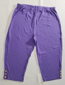 Blair Capri Hose Damen L Pull On Lila High Rise Gummibund - Bild 1 von 7