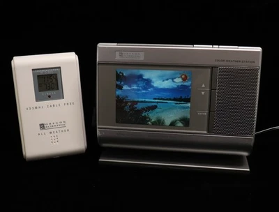 Oregon Scientific Color Wettervorhersagestation & Fernsensor funktioniert - Video! - Bild 1 von 4