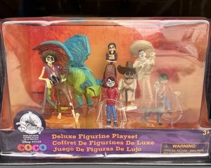 Disney Parks Coco Deluxe Figurine Figure 8 pieces Play Toy Set Playset - Picture 1 of 16