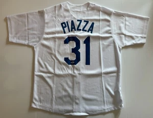 Mike Piazza HOF Rare Signed New York Mets Jersey Beckett (BAS) - Picture 1 of 4