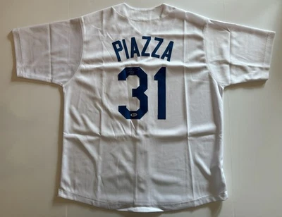Mike Piazza HOF Rare Signed New York Mets Jersey Beckett (BAS) - Image 1 of 4