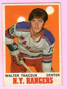 1970-71 O-Pee-Chee Hockey Walter Tkaczuk #180 N.Y. Rangers - Vedi foto - Foto 1 di 2