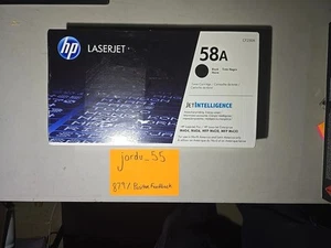 HP LaserJet 58A, Black Toner Cartridge CF258A, Genuine, NEW - Photo 1/3