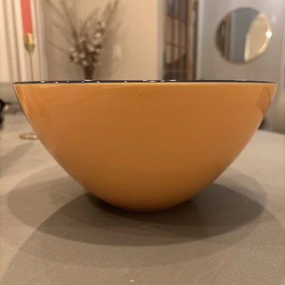 Cuenco para servir vajilla Pagnossin Treviso Italia amarillo con borde azul Foto 1 de 4