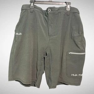 Huk Performance Shorts Mens 3XL Solid Black Shorts Fishing Boating Pre Owned - Picture 1 of 8
