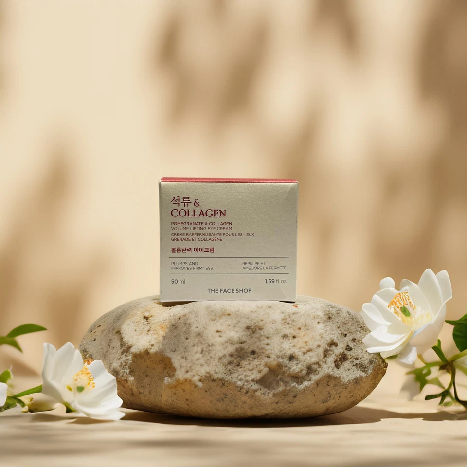 Укрепляющий и пухлый | Крем для глаз с гранатом и коллагеном от The Face Shop — 1,7 жидк. - Изображение 1 из 4