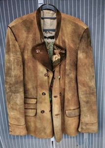 Meindl Herren Trachtenjacke 52-54 Hirschleder Gamsjäger Jacke Limitierte Auflage - Bild 1 von 20