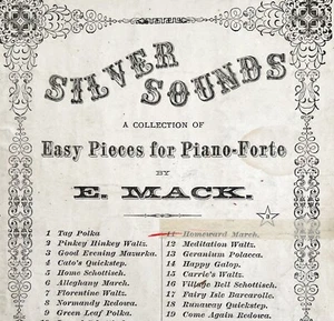1868 Homeward March Sheet Music Victorian Civil War Era RARE Mack Piano DWCC15 - Picture 1 of 2