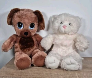 Build A Bear 2 Bären Konvolut rosa Kuscheln Teddy Sweet Hugs Welpe Hund - Bild 1 von 3