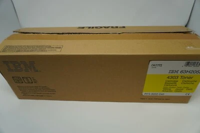 IBM 4303 Toner Yellow 63H2052. Open Box. Fast Shipping - Image 1 of 3