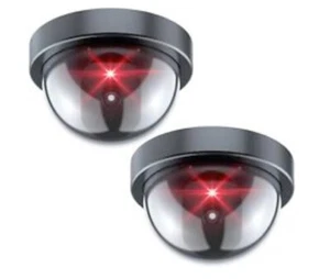 1-4 Pack Dummy Camera Fake Security CCTV Dome Camera with Flashing Red LED Light - Picture 1 of 7