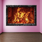 Fireplace Decorative Wall Art Sticker 3D Marble Wall Art Self Adhesive Vinyl V3