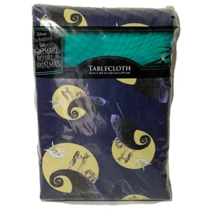 The Nightmare Before Christmas Tablecloth 60 x 102 Blue Christmas Halloween NEW - Picture 1 of 5