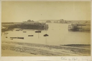 Jersey. "Entrée du Port". Albumine 1870-80. - Picture 1 of 1