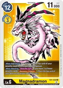 EX1-032 Magnadramon Uncommon Mint Digimon Karte - Bild 1 von 1