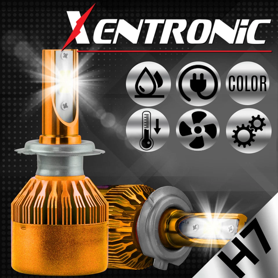 XENTRONIC LED HID Headlight kit H7 White for Mercedes-Benz CLK63 AMG 2007-2009 - Image 1 of 4