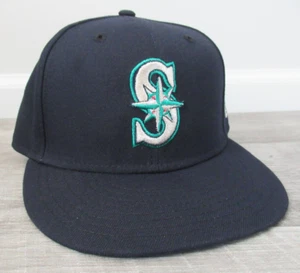 Seattle Mariners New Era eng anliegende Mütze Gr. 7 einfaches Logo MLB auf Feld 59FIFTY 5950 - Bild 1 von 9