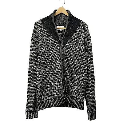 RAG & BONE for NEIMAN MARCUS  Wool Blend Cardigan Tweed Sweater Cowl  Lg Unisex - Image 1 of 4