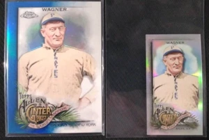 2022 Topps A&G Chrome Honus Wagner Blue /150+Silver Mini Refractor PIRATES #287 - Picture 1 of 6