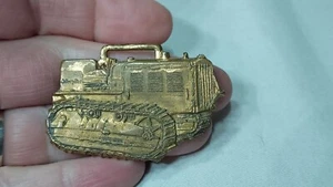 Rare CATERPILLAR Thirty five CRAWLER TRACTOR Old Original Watch Fob - Picture 1 of 4
