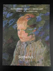 Sotheby's Auktionskatalog: Swiss Art, 26. November 2008, Zürich - Bild 1 von 1
