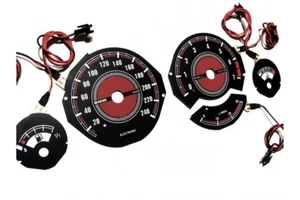 BMW E32 & E34 glow gauges dials plasma dials kit tacho glow dash shift indicator - Picture 1 of 4