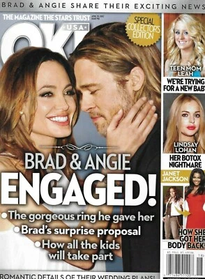 Ok Magazine Angelina Jolie Brad Pitt Janet Jackson Teen Mom Lindsay Lohan 2012 Foto 1 de 4