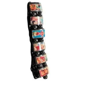 Religiöses Armband - Hämatit 6 Zoll herum - sehr dehnbar - Vintage - Bild 1 von 7