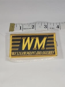 Vintage Unused Railroad Patch Western Maryland Railway WM - Picture 1 of 2