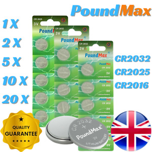 PoundMax CR/DL 2032 2025 2016 Battery Lithium Coin Cell 3V Kitchen Scales CR2032
