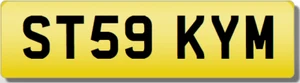 KYM ST KIMBERLY KIMBERLEY KIMMI KIMI Private CHERISHED Registration Number Plate - Picture 1 of 1
