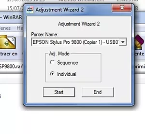 Program regulacji Epson Stylus Pro 9800 - Zdjęcie 1 z 2