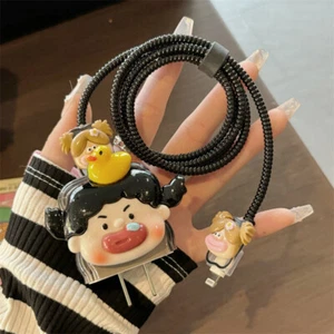 Ugly And Cute Charger Cable Protector For Iphone15 14 13 18W20W35W Charg#lk - Bild 1 von 15