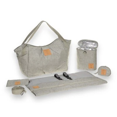 Lassig Baby Changing Bag Diaper Twin Boucle 33 (L) x 13 (W) x 37 (H) Insulated - Image 1 of 4