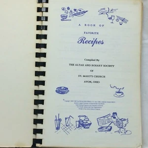 Cookbook Good Cooks At St. Mary's of the Immaculate Conception Avon Ohio 1987 - Imagen 1 de 11