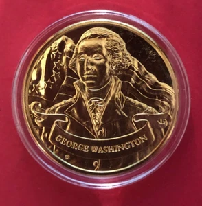 Medalla George Washington Padres Fundadores de América Franklin Mint's #1095 - Imagen 1 de 3