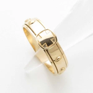 R47725 Rosary Ring K14 K18 Non Spinning 5.45g Solid Gold Cross - Picture 1 of 6