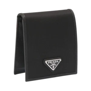 PRADA Wallet Men Bifold Nylon 2MO738 2DMH F0002 Black Tessuto - Picture 1 of 10