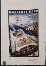 Mercedes-Benz, Number 20, Ltd. Edition  22'in. 15'in. Signed Fairchild Paris