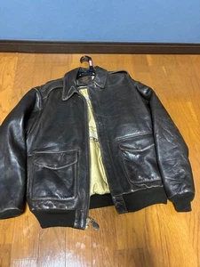 COCKPIT USA A-2 Leather Jacket Dark Brown - Picture 1 of 5