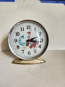 Vintage Animated Pecking Chicken Hen Alarm Clock China 1960's Works - Picture 1 of 9