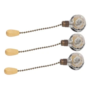 ¸Ge 3-Piece Ceiling Fan Lamp Switch Stainless Steel Replacement Ceiling Light - Picture 1 of 24