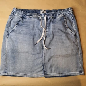 Just Jeans Amaze Knit Jogg Denim Skirt Elastic Waist Womens Size 12 - Foto 1 di 7