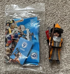 Playmobil Figuren Serie 9 5598 Chinesischer Krieger Ritter Burgen Bogenschütze komplett - Bild 1 von 1